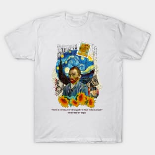 Van Gogh Collage - Art T-Shirt